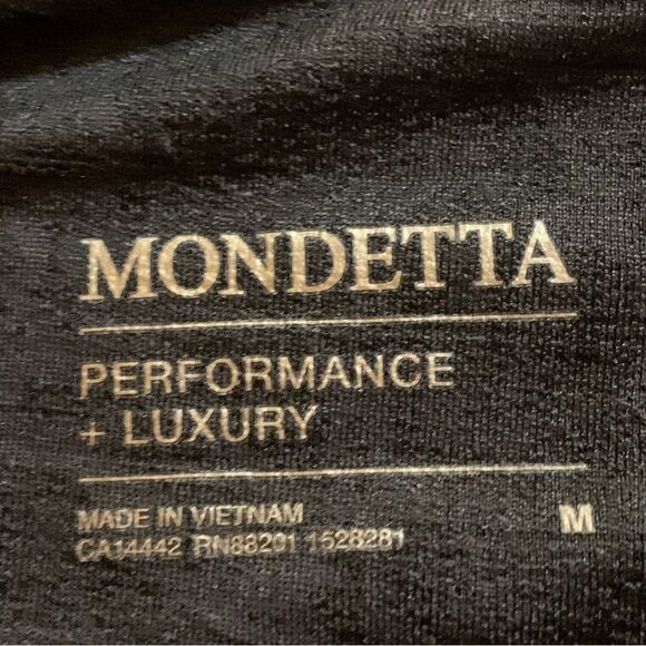 MONDETTA Brushed Jacquard High Waist Pockets Legging Women’s Medium Black. - Picture 10 of 16